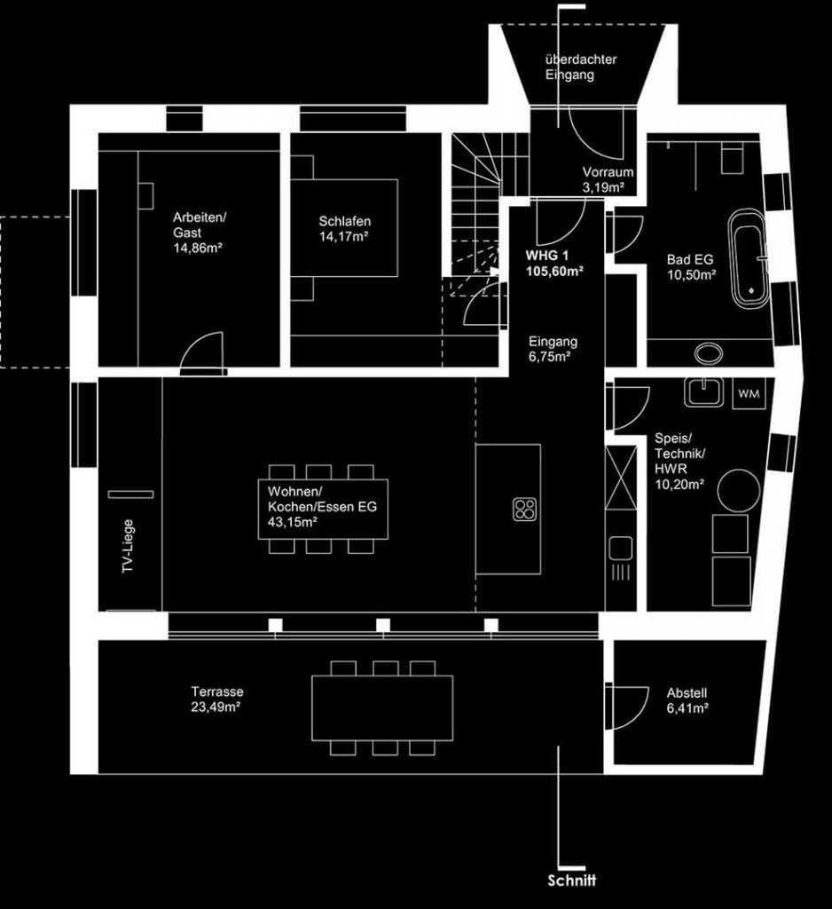 Wenzl Miller Planungsgesellschaft GbR, Architektur, Grundriss, 2-Parteienhaus Ungerhausen