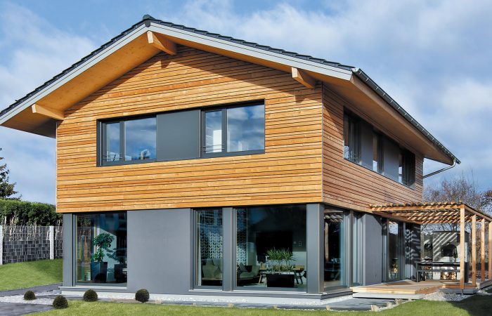 Wenzl Miller Planungsgesellschaft GbR, Architektur, Fassadenentwurf Musterhaus Heidi, Regnauer